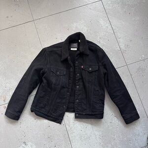 Levi denim sherpa jacket